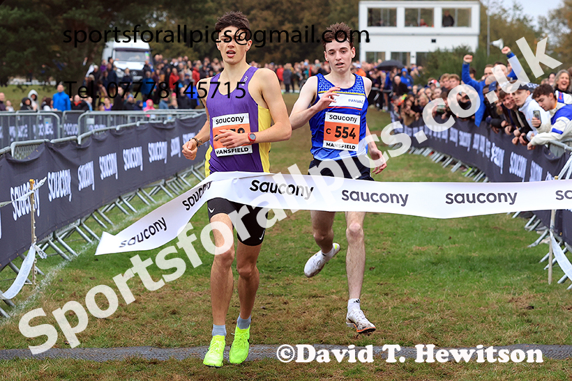 Junior Mens 2024 National Cross Country Relays, Berry Hill Park, Mansfield.   Photo: David T. Hewitson/Sports for All Pics